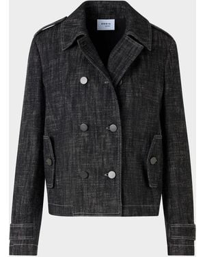 Akris Punto Heavyweight Cotton Denim Jacket - Black