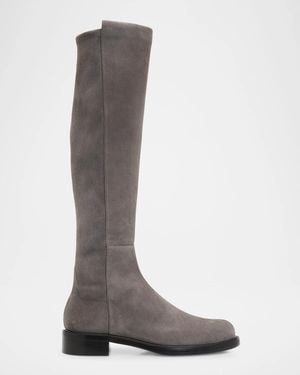 Stuart Weitzman 5050 Gisele Suede Over The Knee Boots - Brown