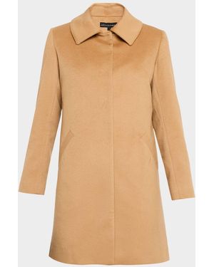 Sofiacashmere Cashmere Car Coat - Natural