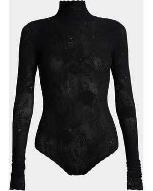 Givenchy High Neck Long Sleeve Bodysuit - Black