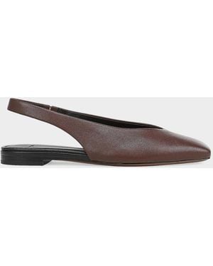Vince Darlina Leather Slingback Flats - White