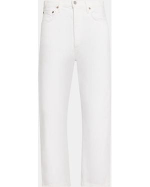 Agolde 90S Cropped Mid-Rise Jeans - White