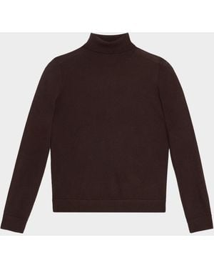 Co. Fine Cashmere Slim Turtleneck Sweater - Brown