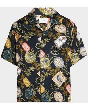 Rhude Apos;S Vin Bandana-Print Camp Shirt - Green
