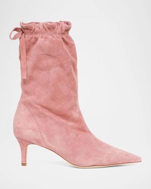 Cinq À Sept Resort Alex 65Mm Scrunched Ankle Booties - Pink
