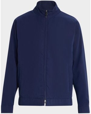 Peter Millar Apos;S Bleecker Wind-Resistant Jacket - Blue