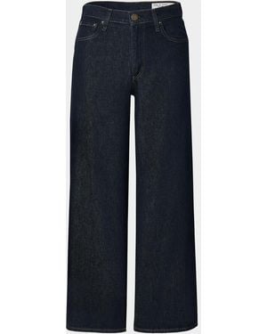 Rag & Bone Featherweight Andi High-Rise Ankle Wide-Leg Jeans - Blue