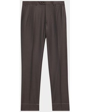 Brioni Apos;S Wool And Cashmere Sharkskin Two-Piece Suit - Gray