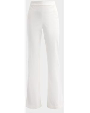 Jonathan Simkhai Gia Cotton-Blend Kick-Flare Pants - White
