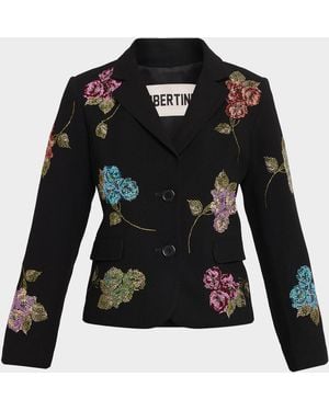 Libertine Primrose Embellished Single-Breasted Jacket - Black