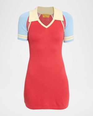 Guest In Residence Ace Polo Mini Dress - Red