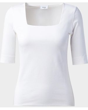 Akris Punto Print Wool Knit Tank - White