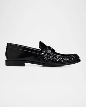 SCHUTZ SHOES Tyche 30Mm Leather Oxfords - Black