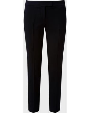 Akris Punto Frankie Slim-leg Ankle Pants, Black