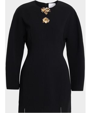 Acler Brotton Long-Sleeve Mini Dress - Black