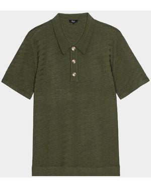 Rails Apos;S Linden Diamond Cotton Knit Polo Shirt - Green