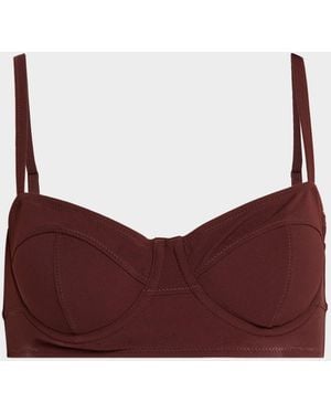Ulla Johnson Zahara Bikini Top - Purple