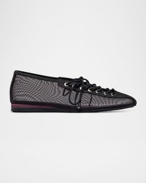 Bernardo Billie Mesh Sneakerina Flats - Black