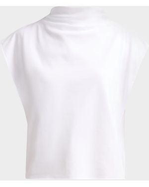 Tanya Taylor Adrien High-Neck Top - White
