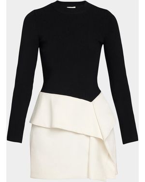 Jonathan Simkhai Noel Colorblocked Mini Dress - Black