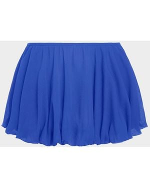 Ramy Brook Maddy Bubble Mini Skirt Coverup - Blue