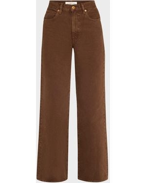 SLVRLAKE Denim Grace Soft Cotton Pants - Brown