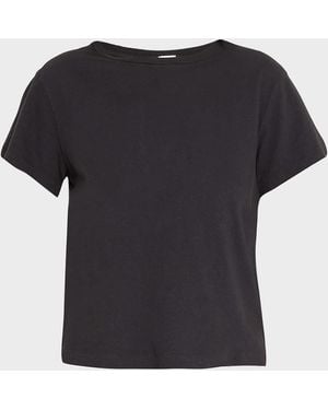RE/DONE Hanes Classic Short-Sleeve Cotton Tee - Black