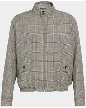 Marni Apos;S Plaid Virgin Wool Jacket - Gray