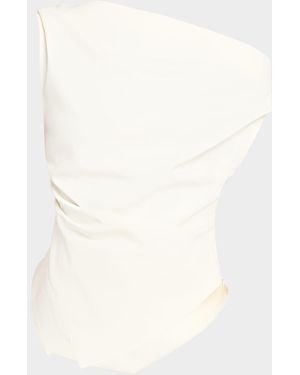 Rohe Draped One-Shoulder Top - Natural
