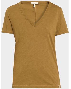 Rag & Bone The Slub Vee T-Shirt - Yellow