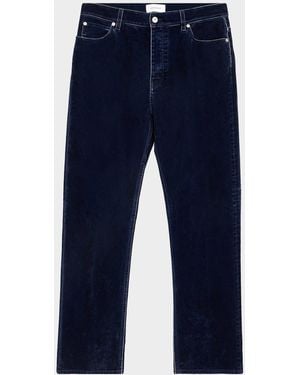Ferragamo Apos;S Bleached-Effect Straight Leg Five-Pocket Pants - Blue