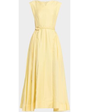 Acler Alvie A-Line Maxi Dress - Yellow