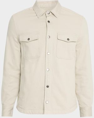 Rails Apos;S O-Rhett Cotton Twill Shirt Jacket - Natural