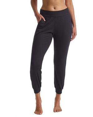 Commando Luxury Rib Jogger Pants - Blue