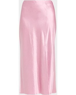 Jason Wu Satin Bias Slip Pencil Midi Skirt - Pink