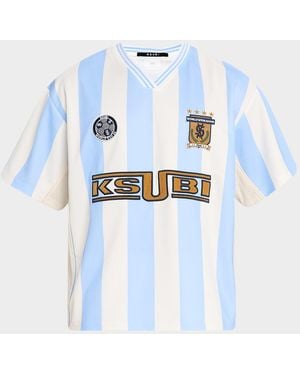 Ksubi Offside Short-Sleeve Jersey - Blue