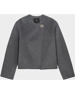 Rails Ronda Wool-Blend Wrap Jacket - Gray
