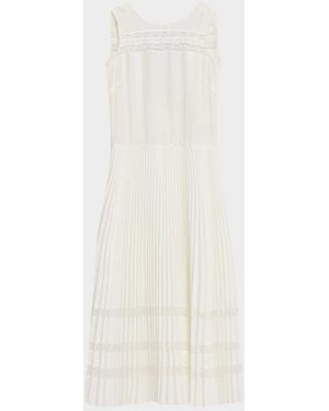 3.1 Phillip Lim Pleated A-Line Midi Dress - White