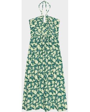 Rails Irene Floral Cotton Midi Dress - Green