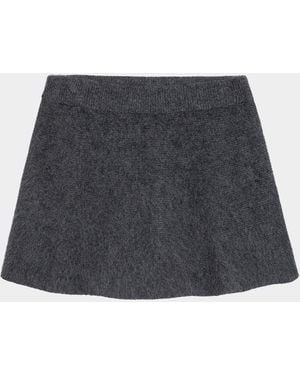 Rails Gayle Wool-Cashmere Mini Skirt - Gray