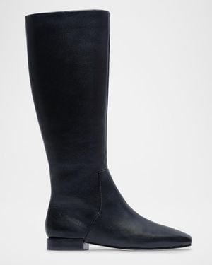Bernardo Barnes Leather Riding Boots - Blue