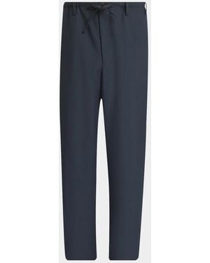 Dries Van Noten Apos;S Penny Long 4265 Drawstring Pants - Blue