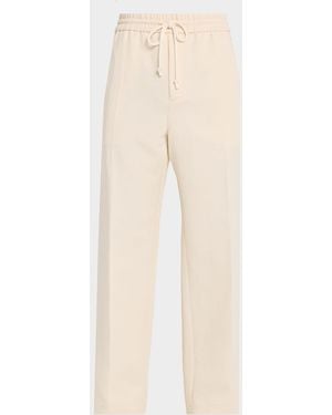 Helmut Lang Apos;S Sailor Straight-Leg Drawstring Pants - Natural