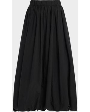 Rails Cala Poplin Bubble Midi Skirt - Black