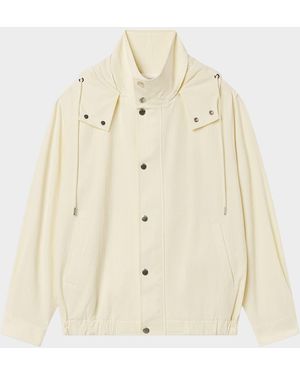 FRAME The Seersucker Track Jacket - Natural