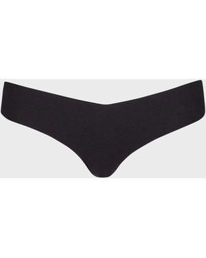 Commando Low-Rise Cotton Thong - Blue