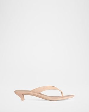 Gucci 35Mm Vittoria Rubber Thong Sandals - Natural