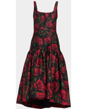 Alice + Olivia Diana Structured Midi Dress