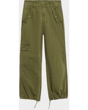 Veronica Beard Mandy Parachute Cargo Pants - Green