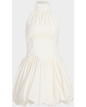 Cinq À Sept Macia Bubble-Hem Minidress - Natural